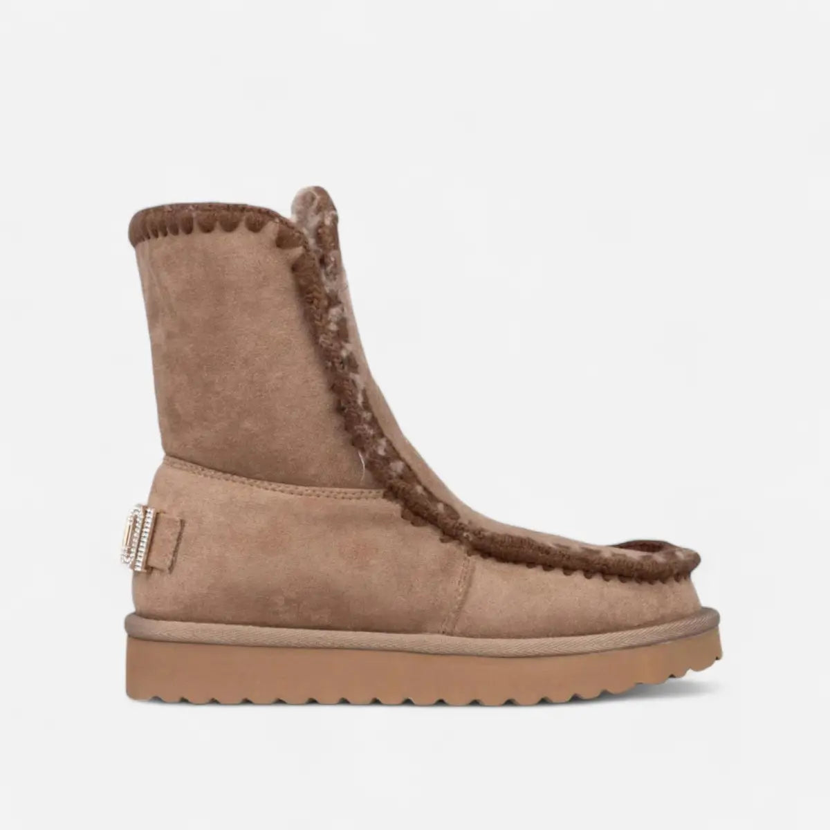 High Boots Dark Beige