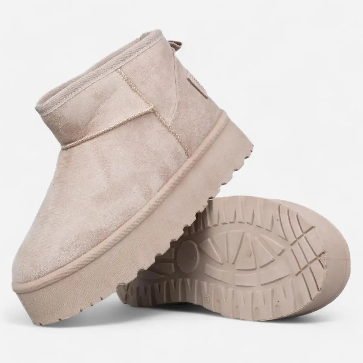 Low Boots Light Beige