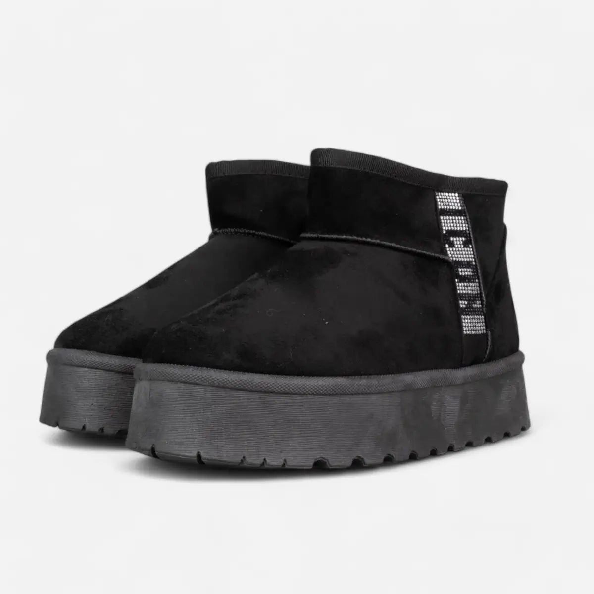 Low Boots Black Logo