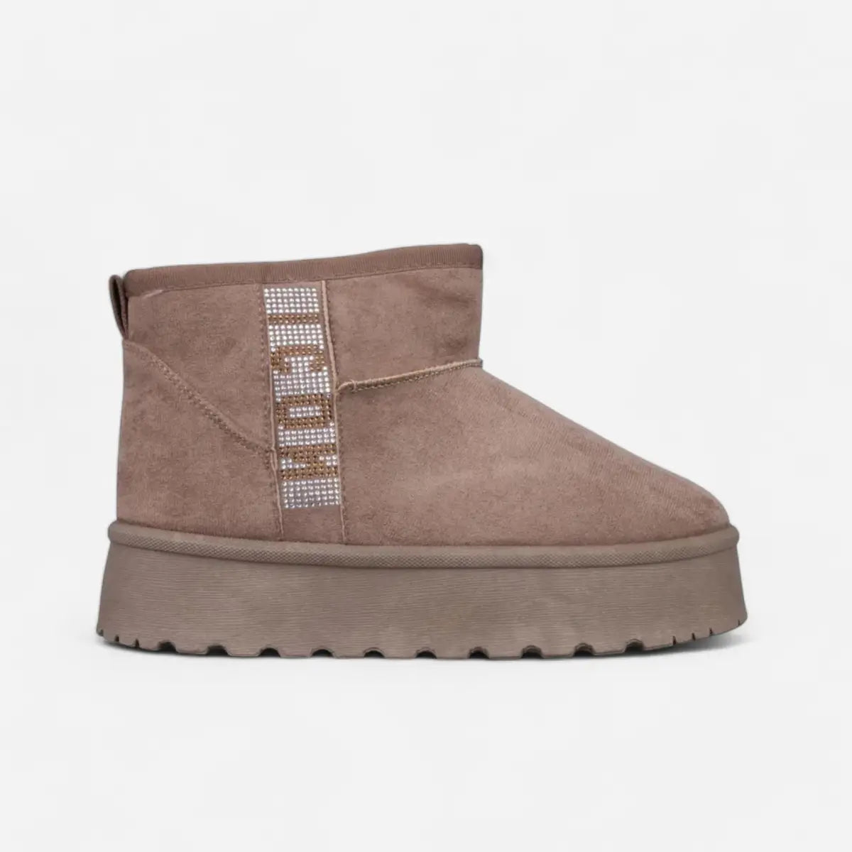 Low Boots Beige Logo