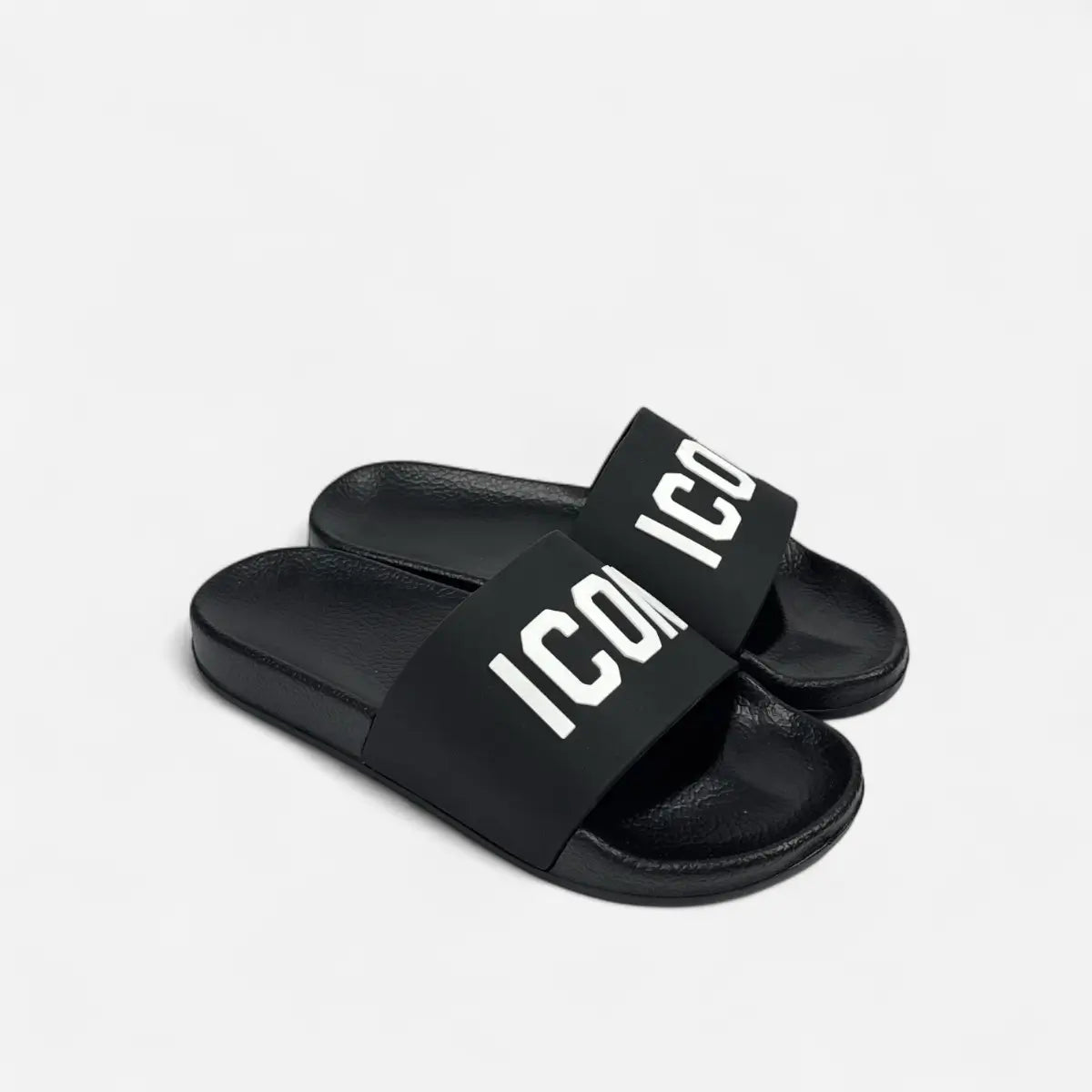 Sandals Big Logo Black