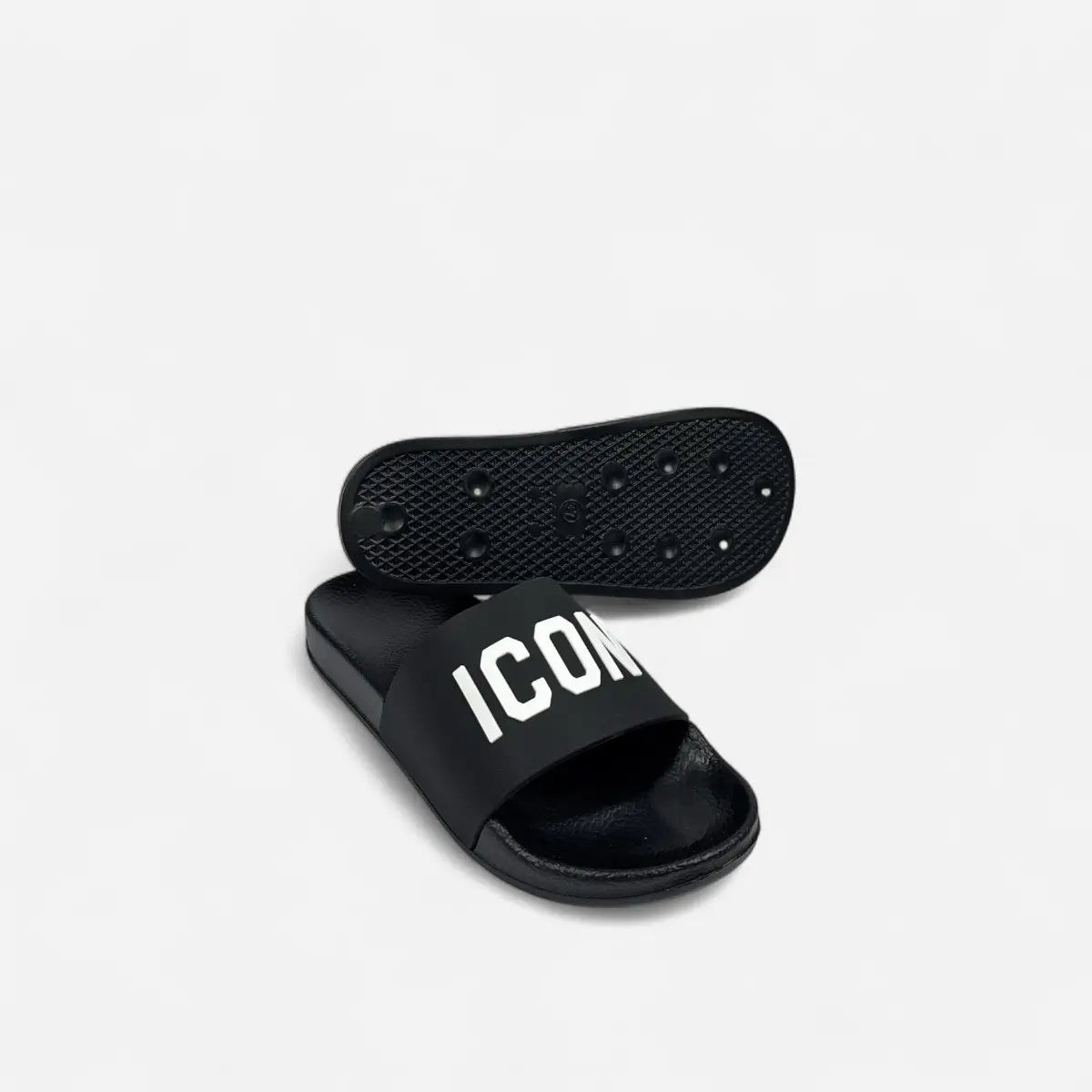 Sandals Big Logo Black