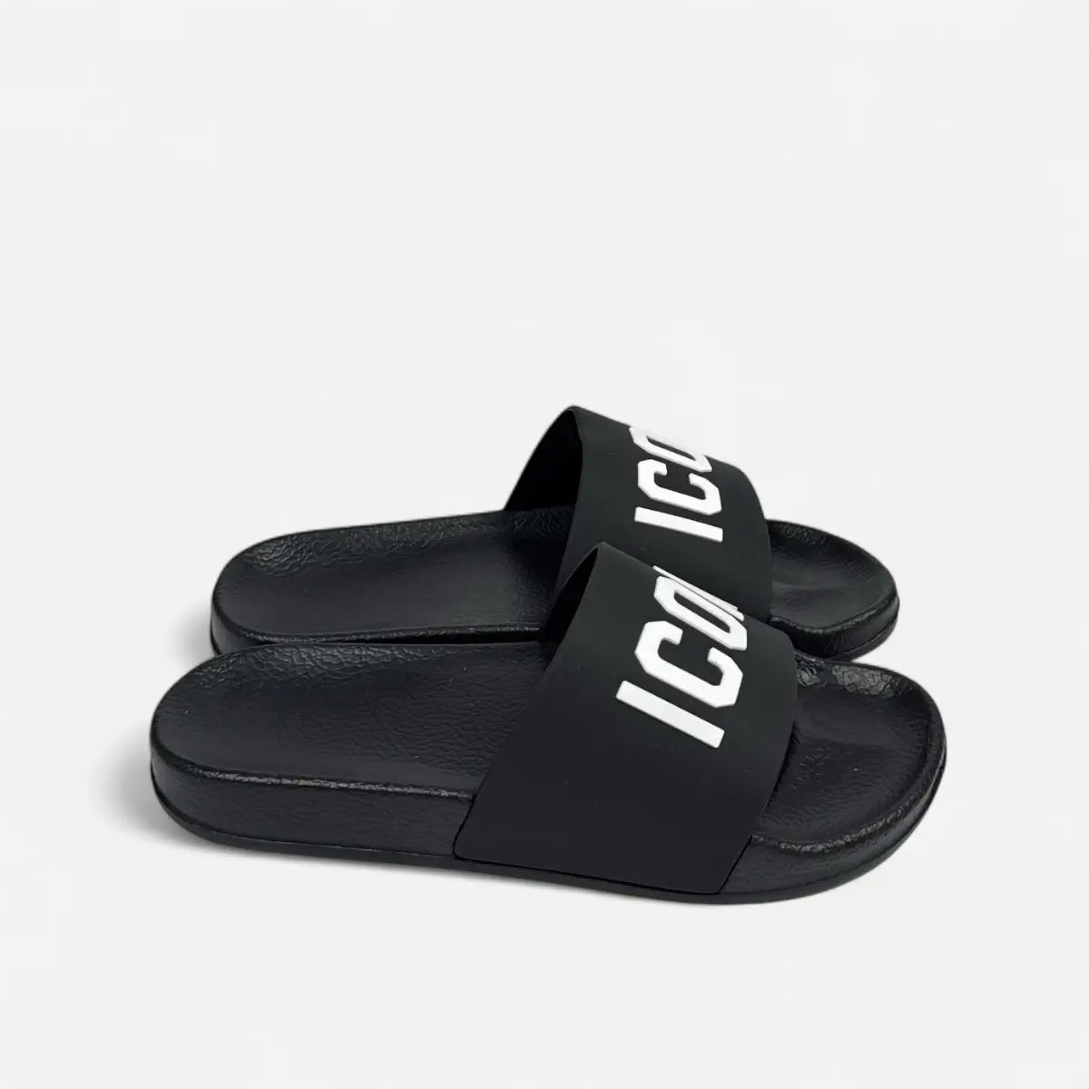 Sandals Big Logo Black