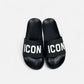 Sandals Big Logo Black