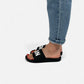 Sandals Big Logo Black