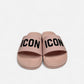 Sandals Big Logo Pink
