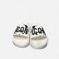 Sandals Big Logo White & Black