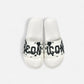 Sandals Big Logo White & Black