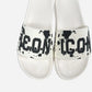 Sandals Big Logo White & Black