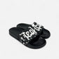 Sandals Big Logo Black & White