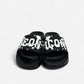 Sandals Big Logo Black & White