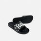 Sandals Big Logo Black & White