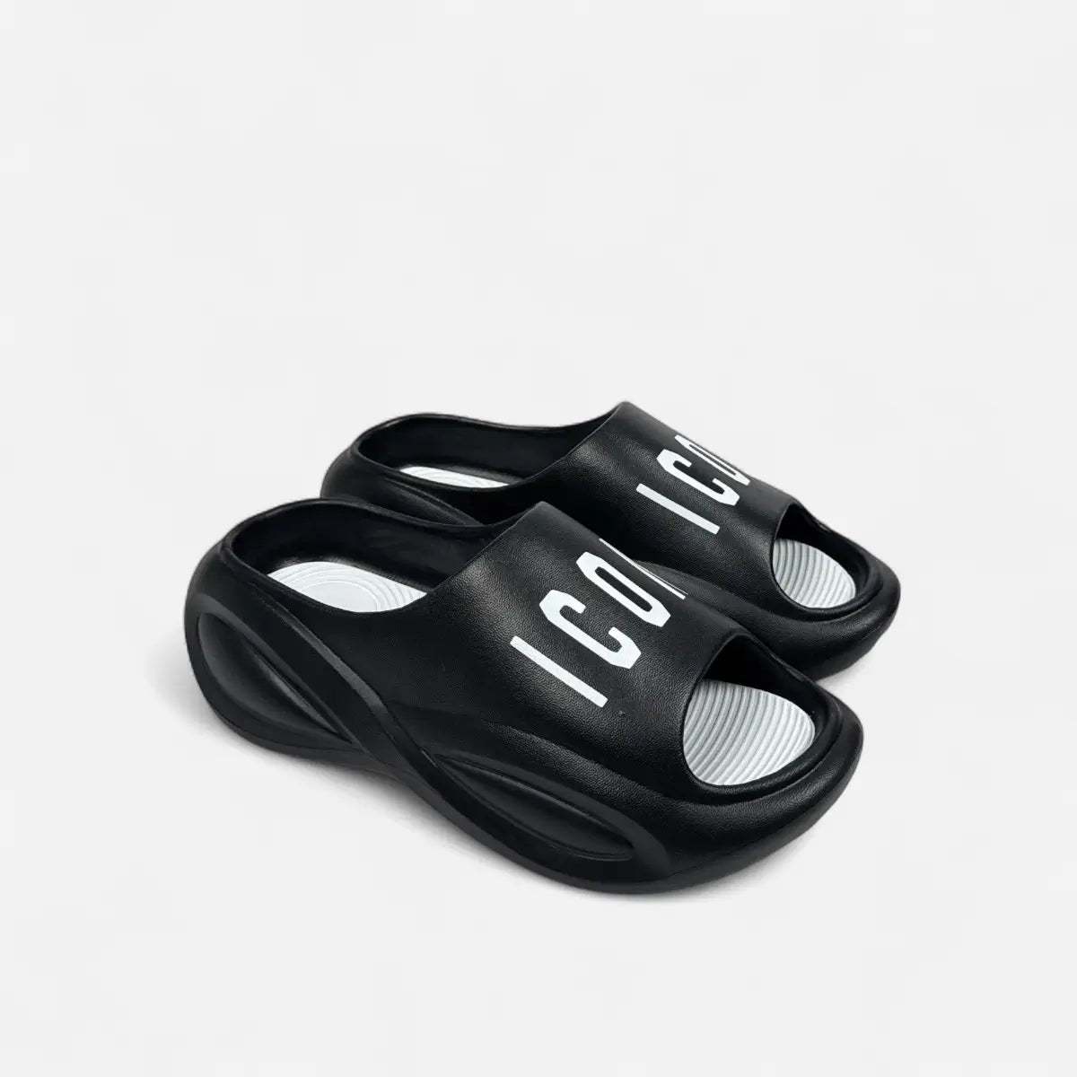 Sandals Futuristic Black & White