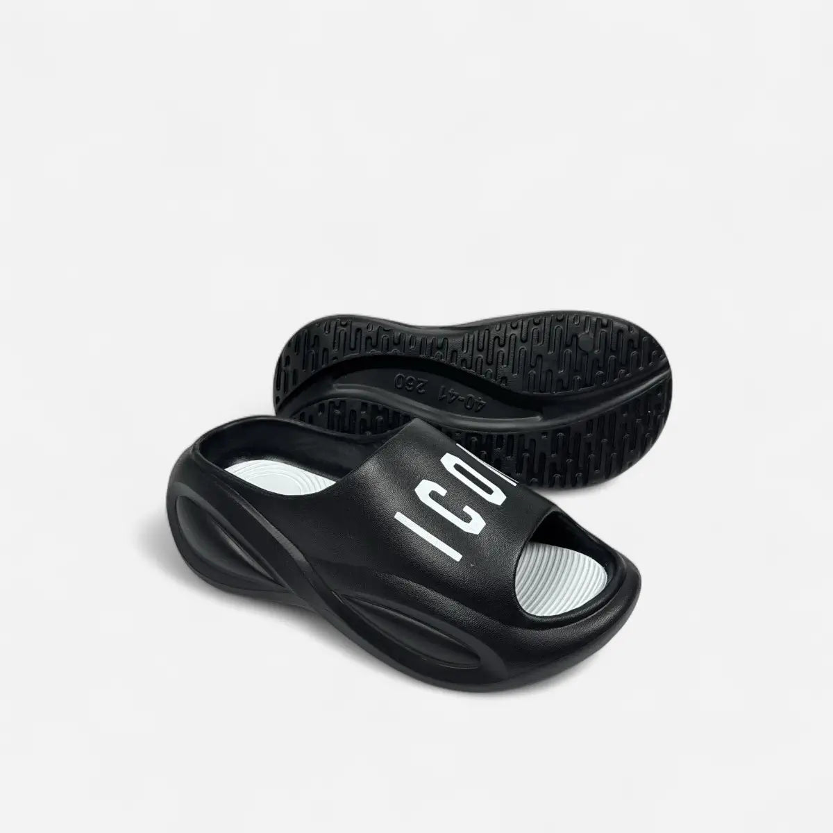Sandals Futuristic Black & White