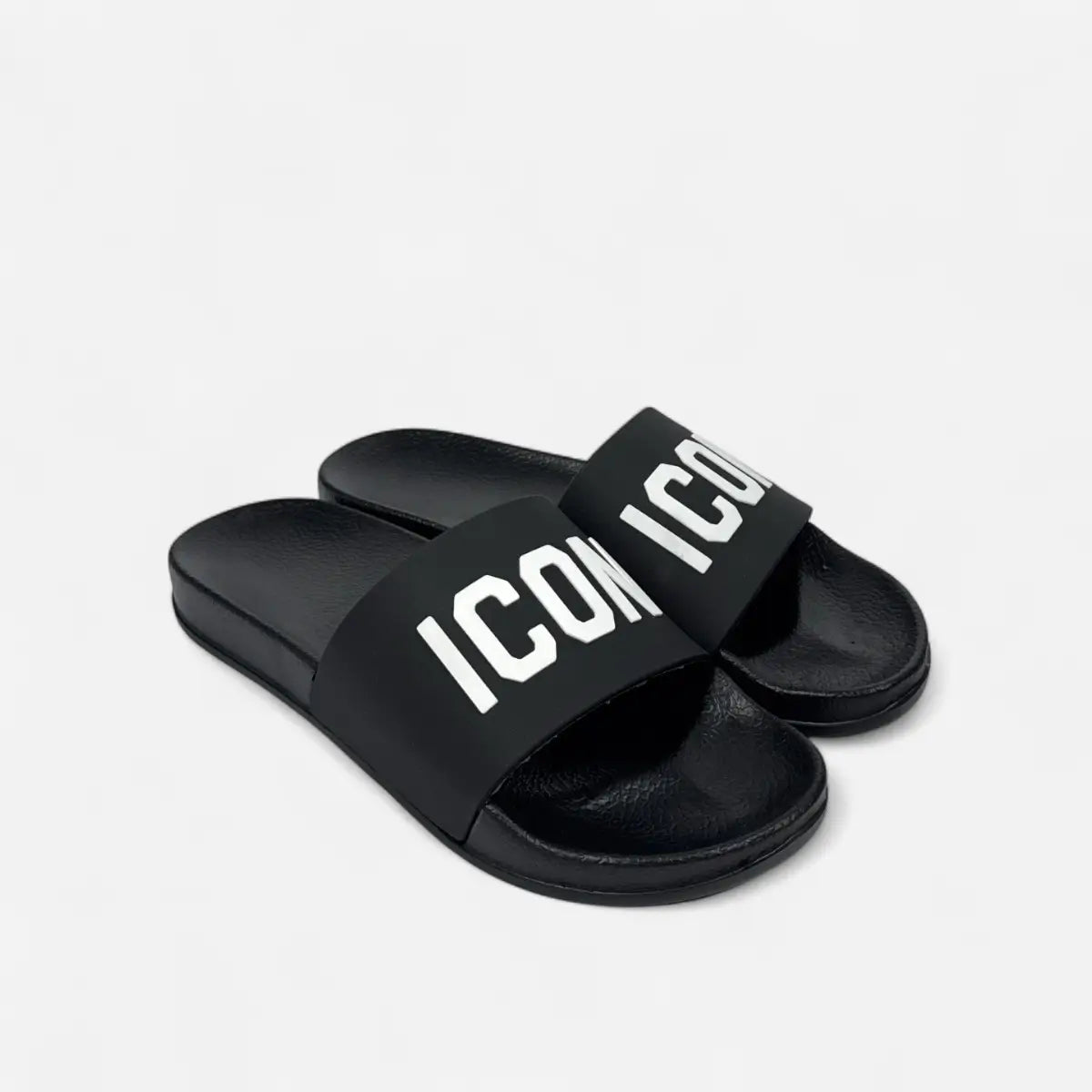 Sandals Big Logo Black