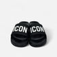 Sandals Big Logo Black