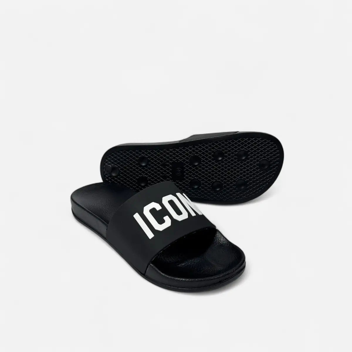 Sandals Big Logo Black