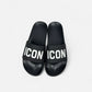 Sandals Big Logo Black