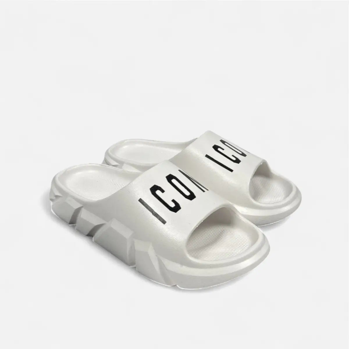 White chunky slides