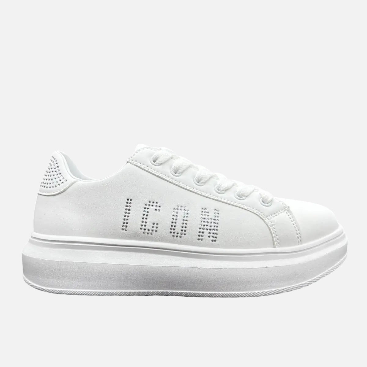 White chunky sneakers