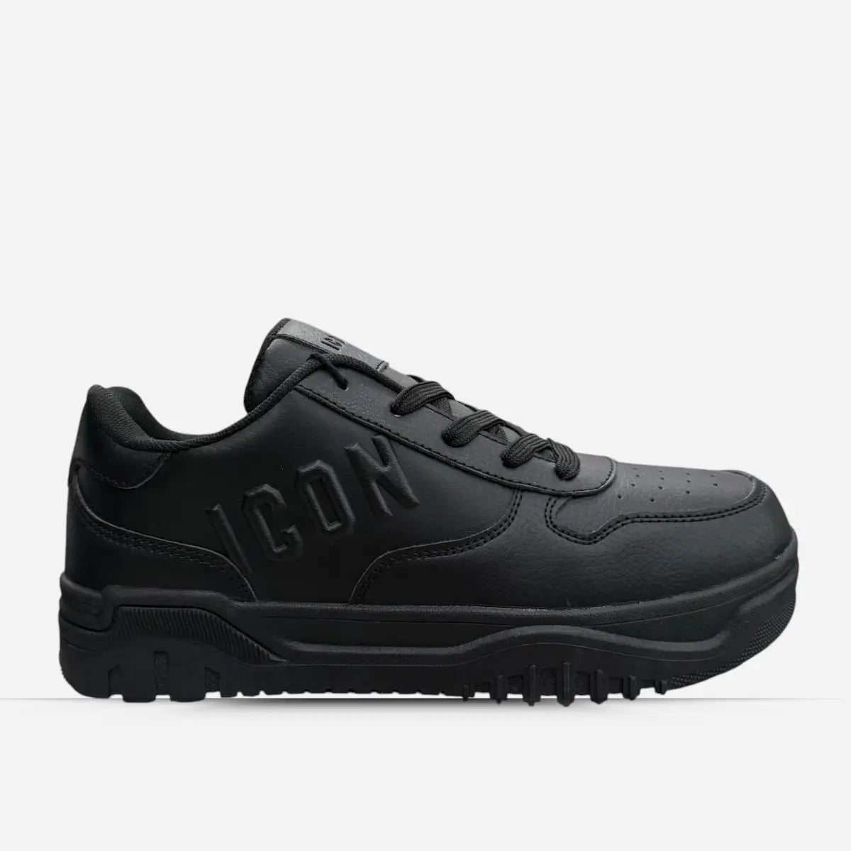Leather Sneakers Black