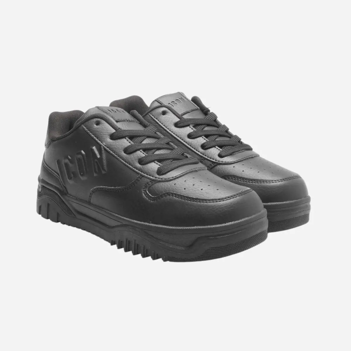Leather Sneakers Black
