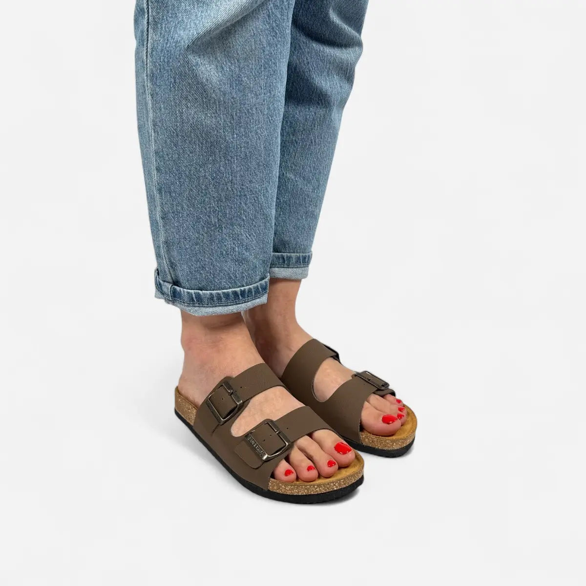 Sandals Nubuk Brown