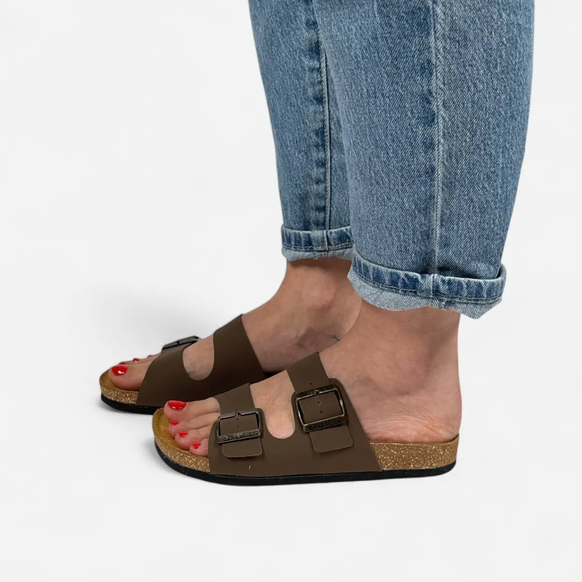 Sandals Nubuk Brown