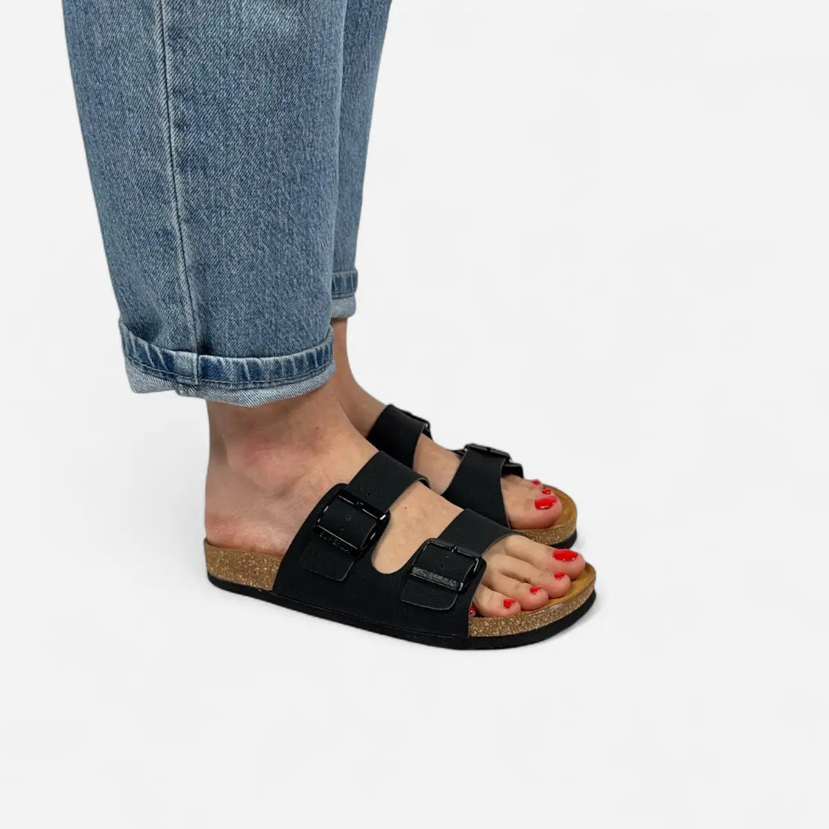 Sandals Nubuk Nero