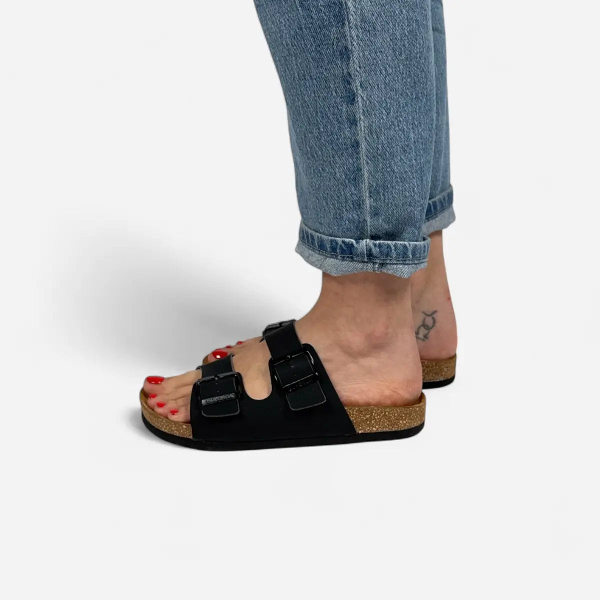 Sandals Nubuk Nero