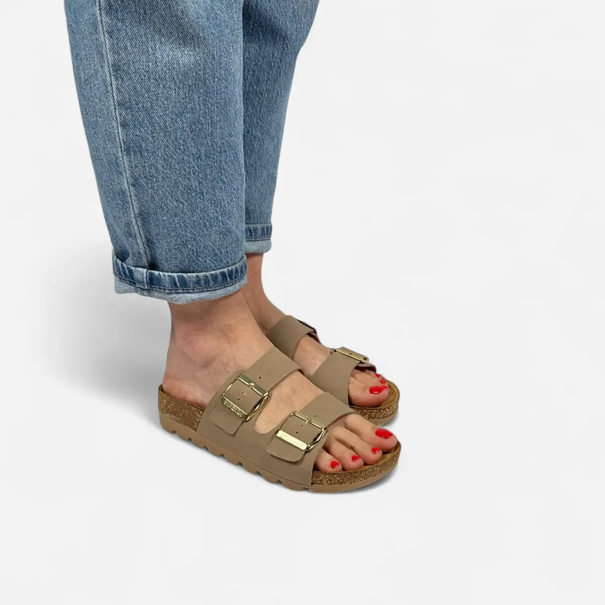 Sandals Nubuk Beige