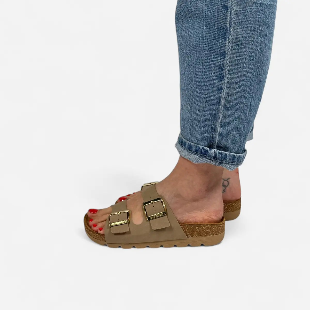Sandals Nubuk Beige