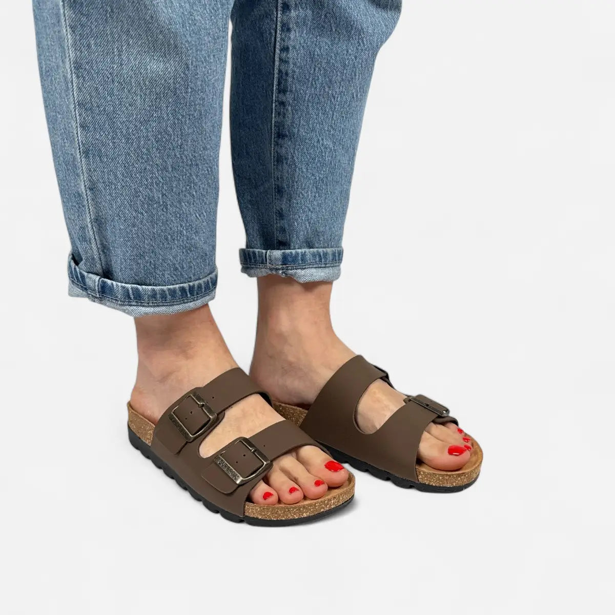 Sandals Nabuk Brown