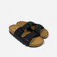 Sandals Nubuk Double Black