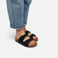 Sandals Nubuk Double Black