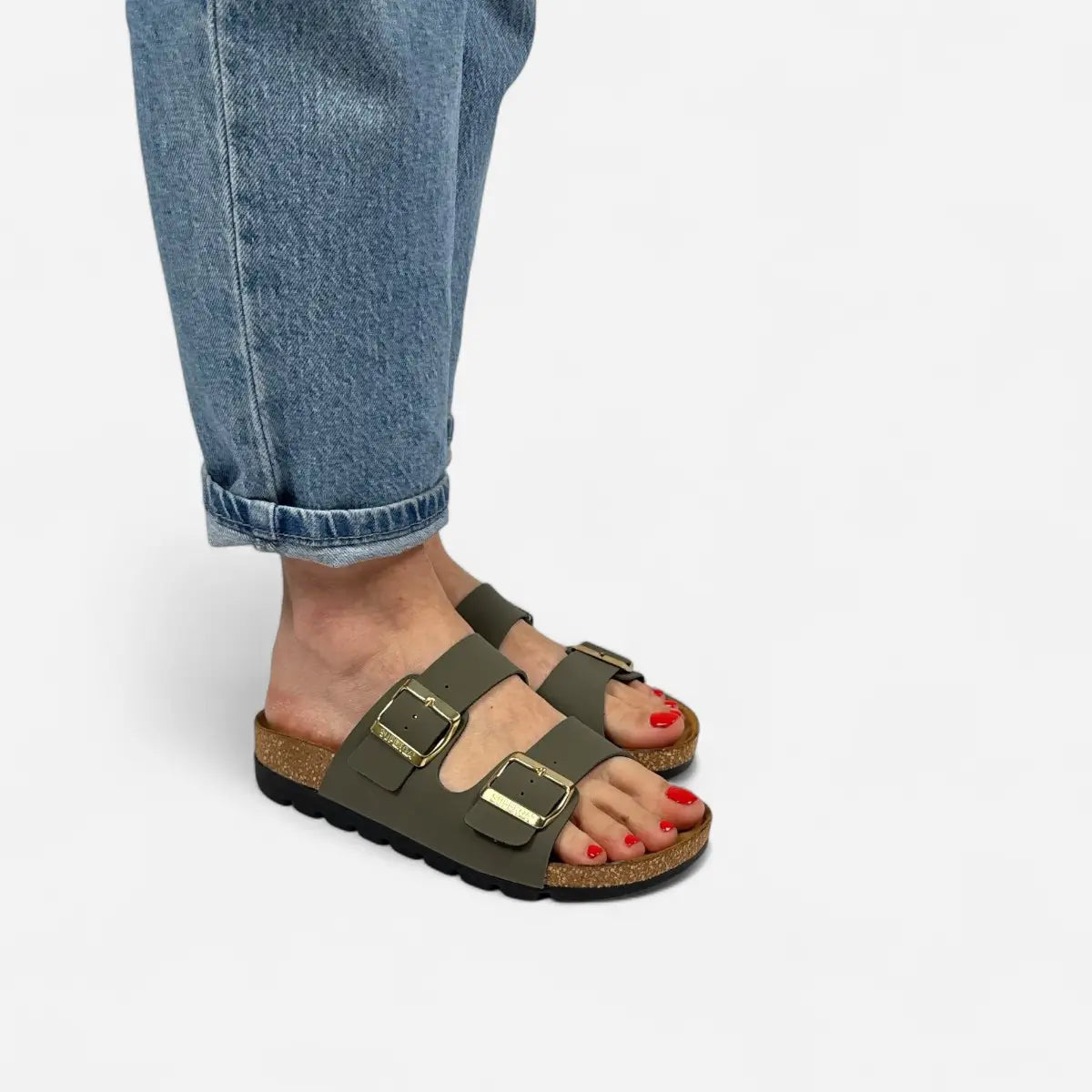 Sandals Pelle Olive