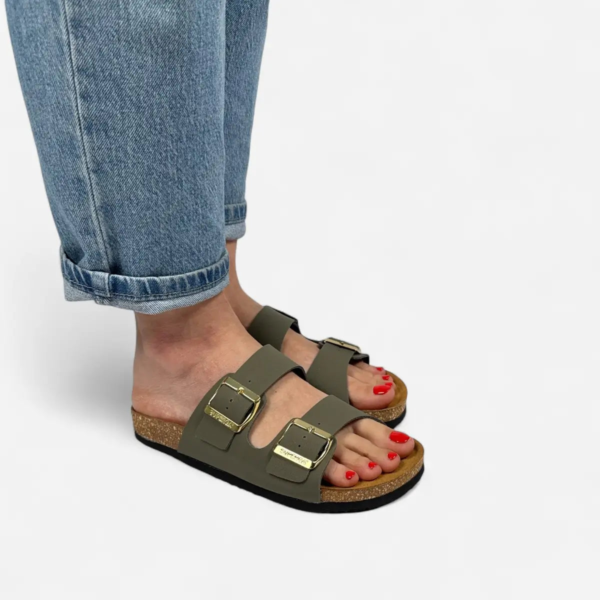 Sandals Nubuk Olive