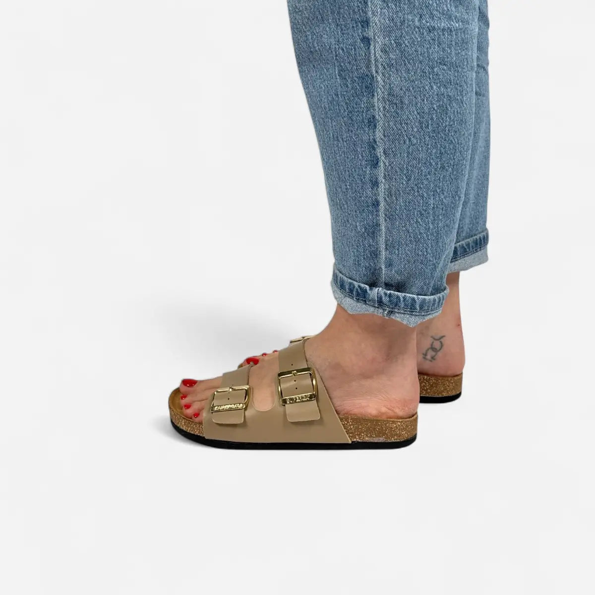 Sandals Pelle Beige