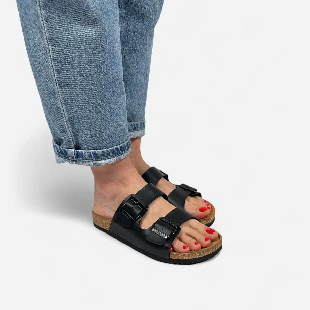 Sandals Pelle Nero Black